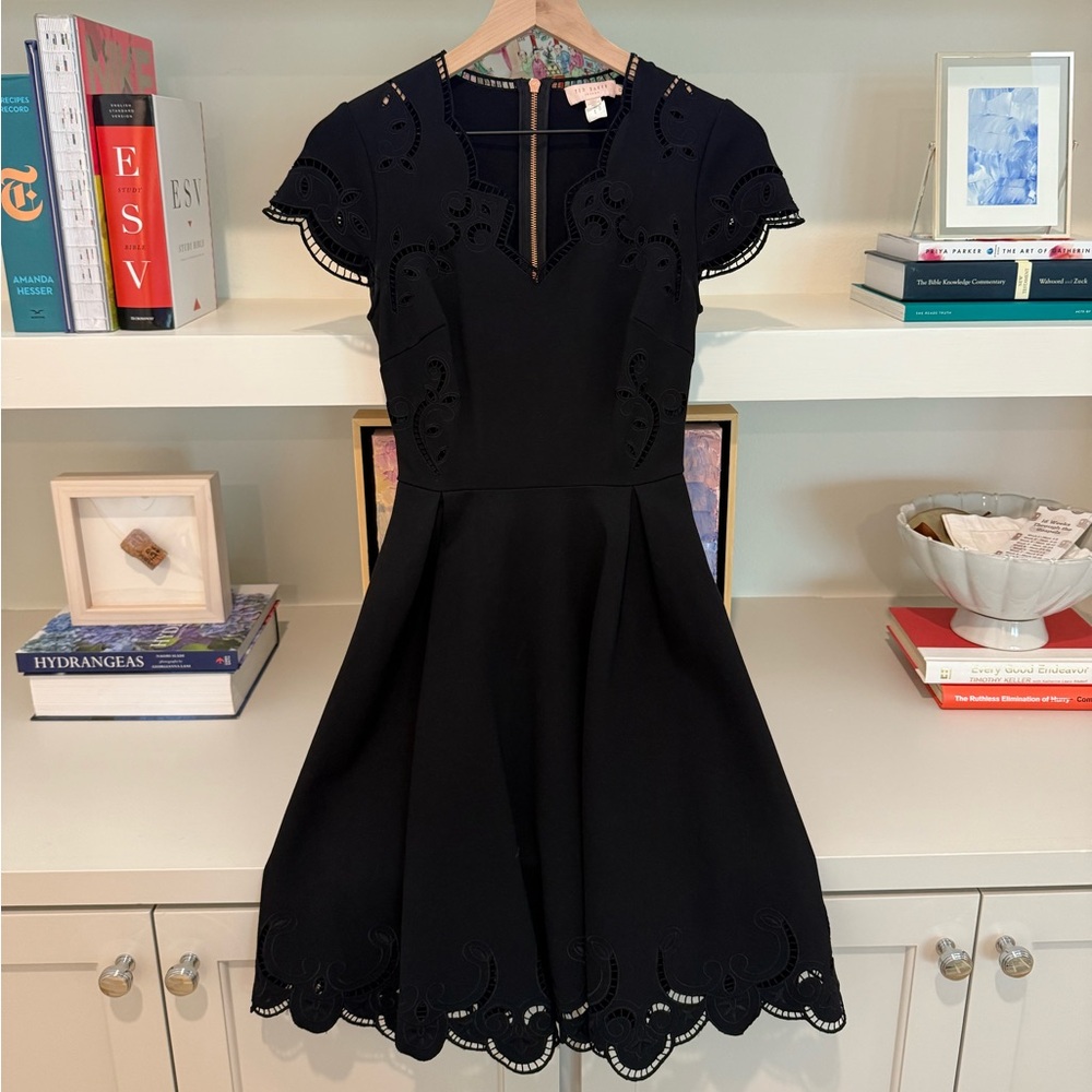 Ted Baker Black Fit and Flare Mini Dress